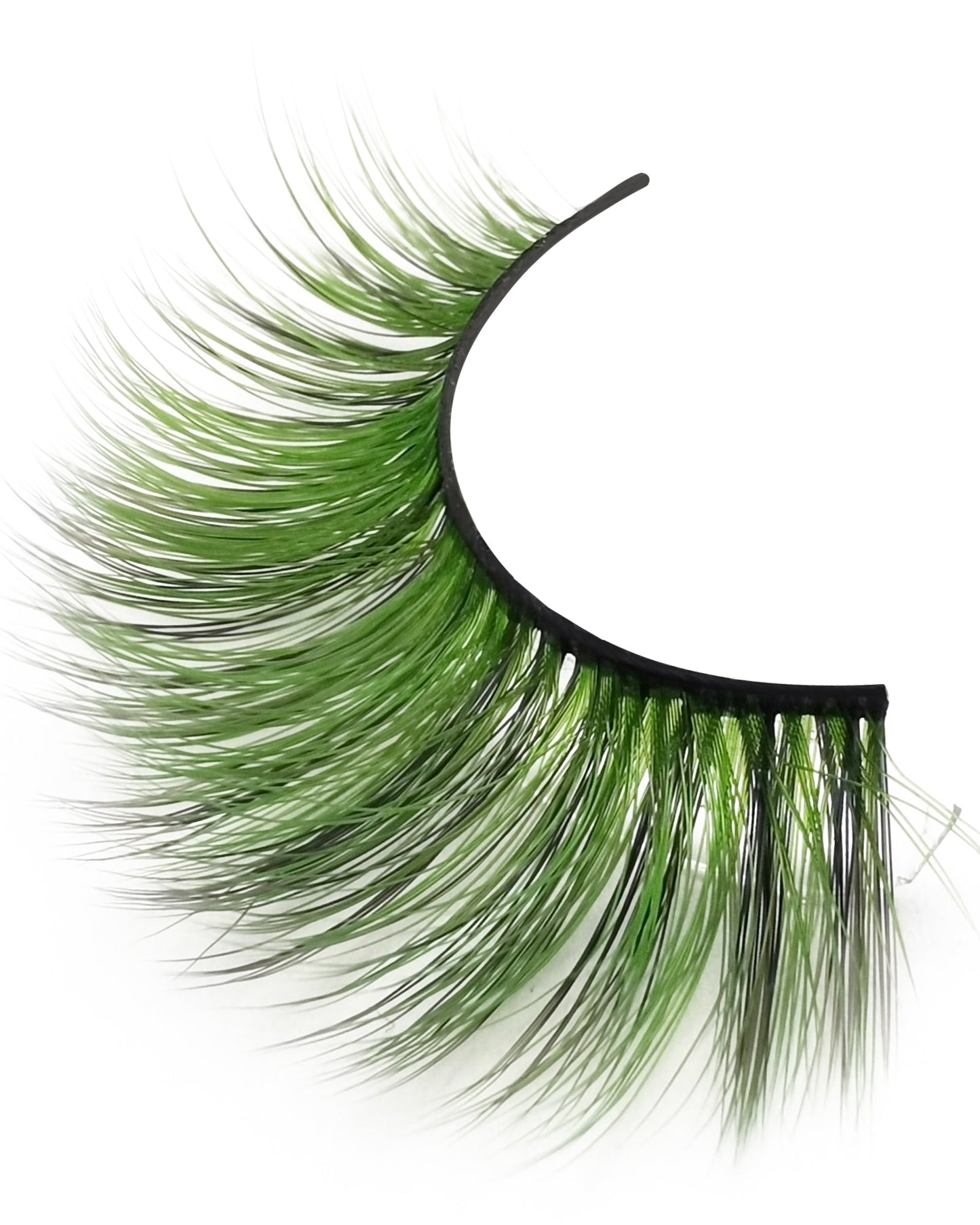 Emerald Noir – Luxe Faux Mink Lashes in Deep Green & Black